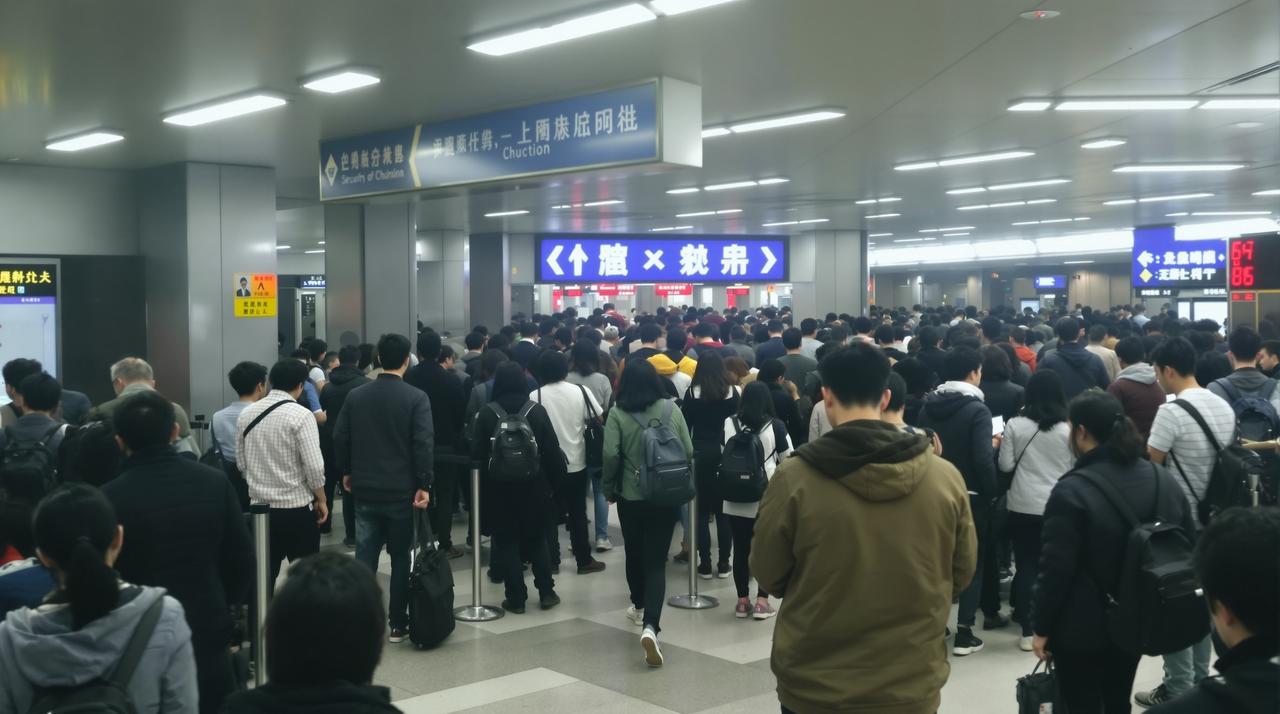 某城市地铁冲突事件：乘客与安检员发生肢体冲突